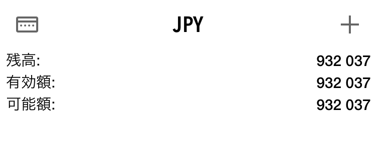MT5トレードの画面表示
