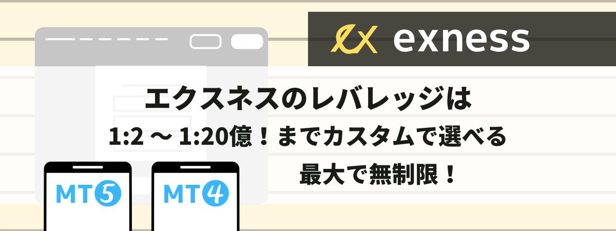 Exnessのレバレッジ設定