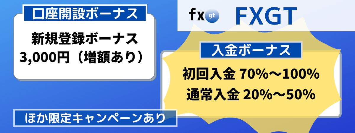 FXGTのボーナス